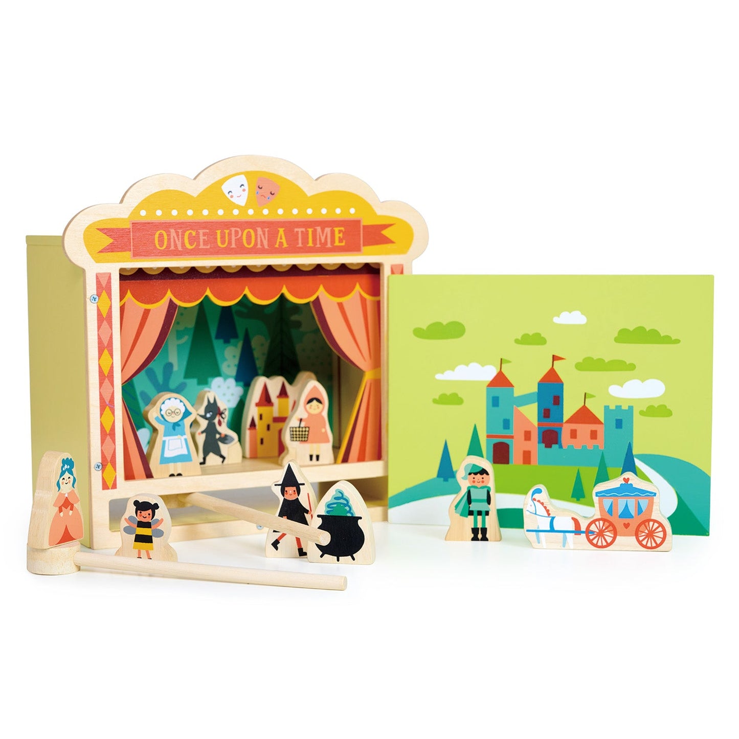Wooden Tabletop Theatre & Magnetic Storytelling Set | Mucky Wolf