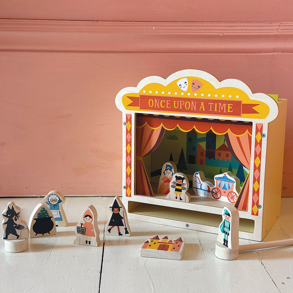 Wooden Tabletop Theatre & Magnetic Storytelling Set | Mucky Wolf