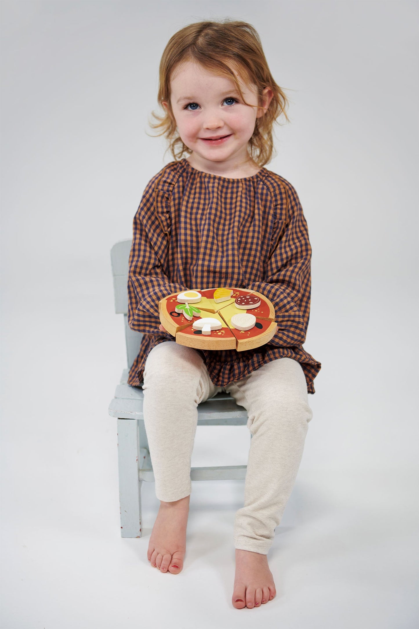 Wooden Play Pizza Toy | Mentari | Mucky Wolf