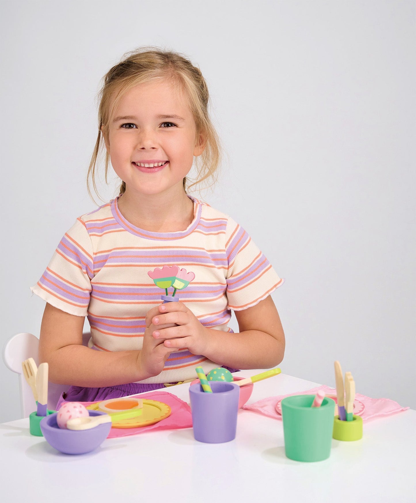 Wooden Party Time Lunch Set - Pretend Play