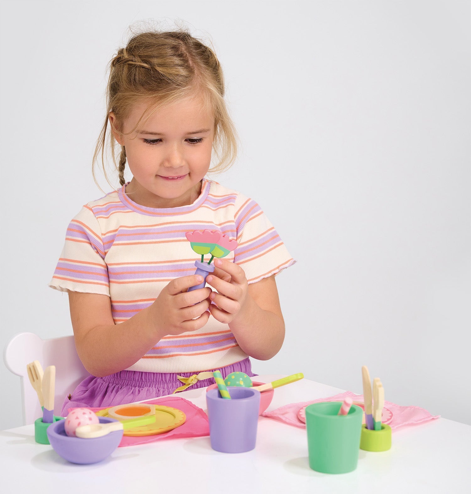 Wooden Party Time Lunch Set - Pretend Play