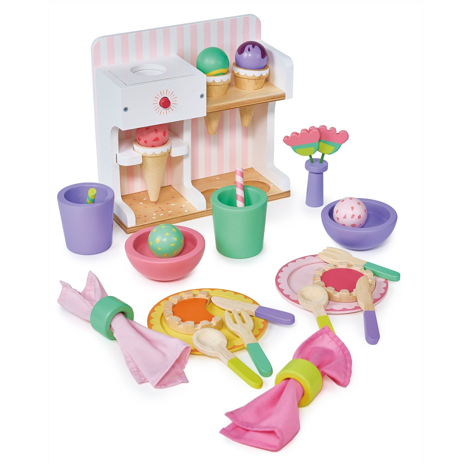 Wooden Party Time Lunch Set - Pretend Play