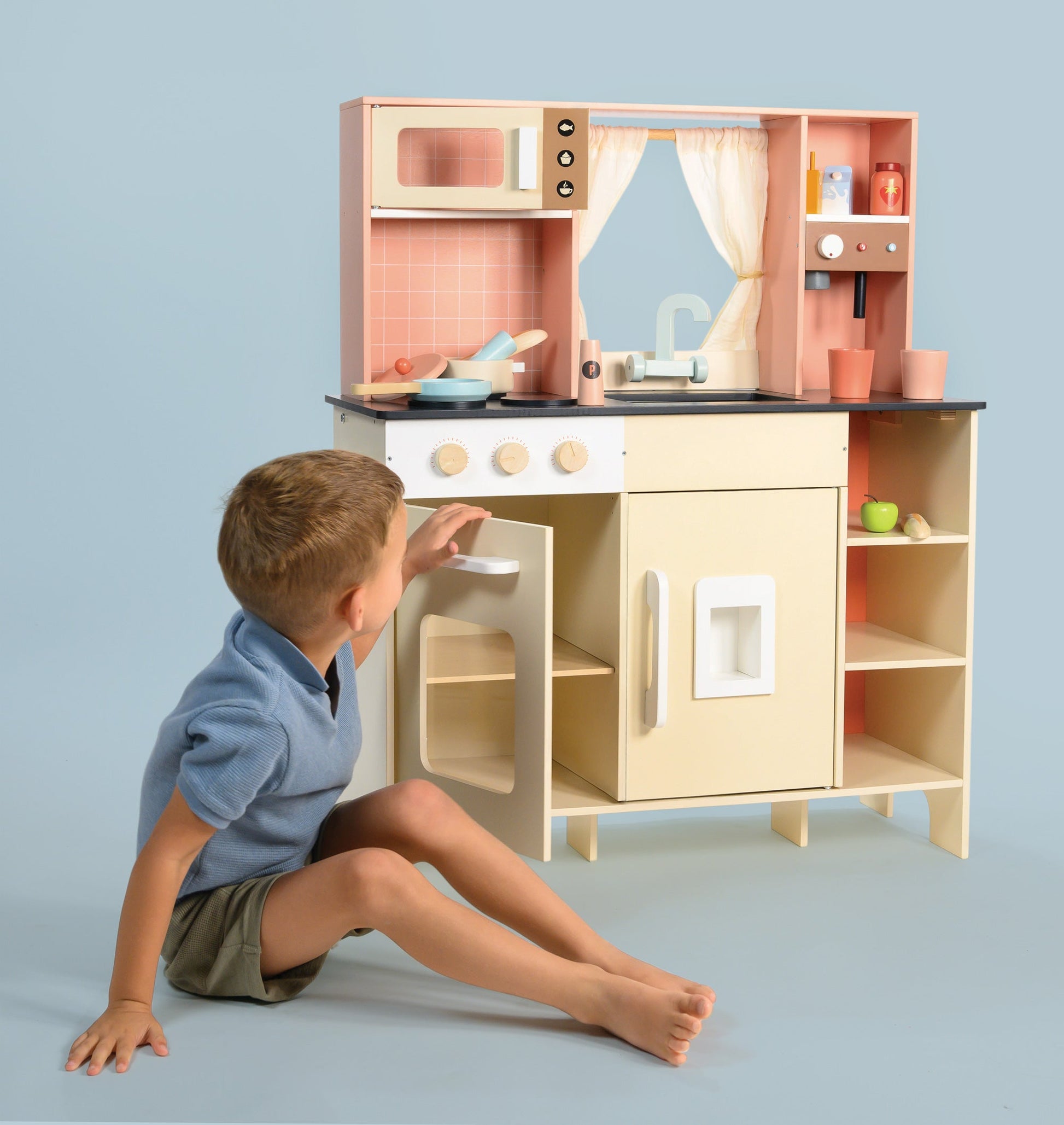 Play Kitchen - Premium Wooden Toy Kitchen | Mentari
