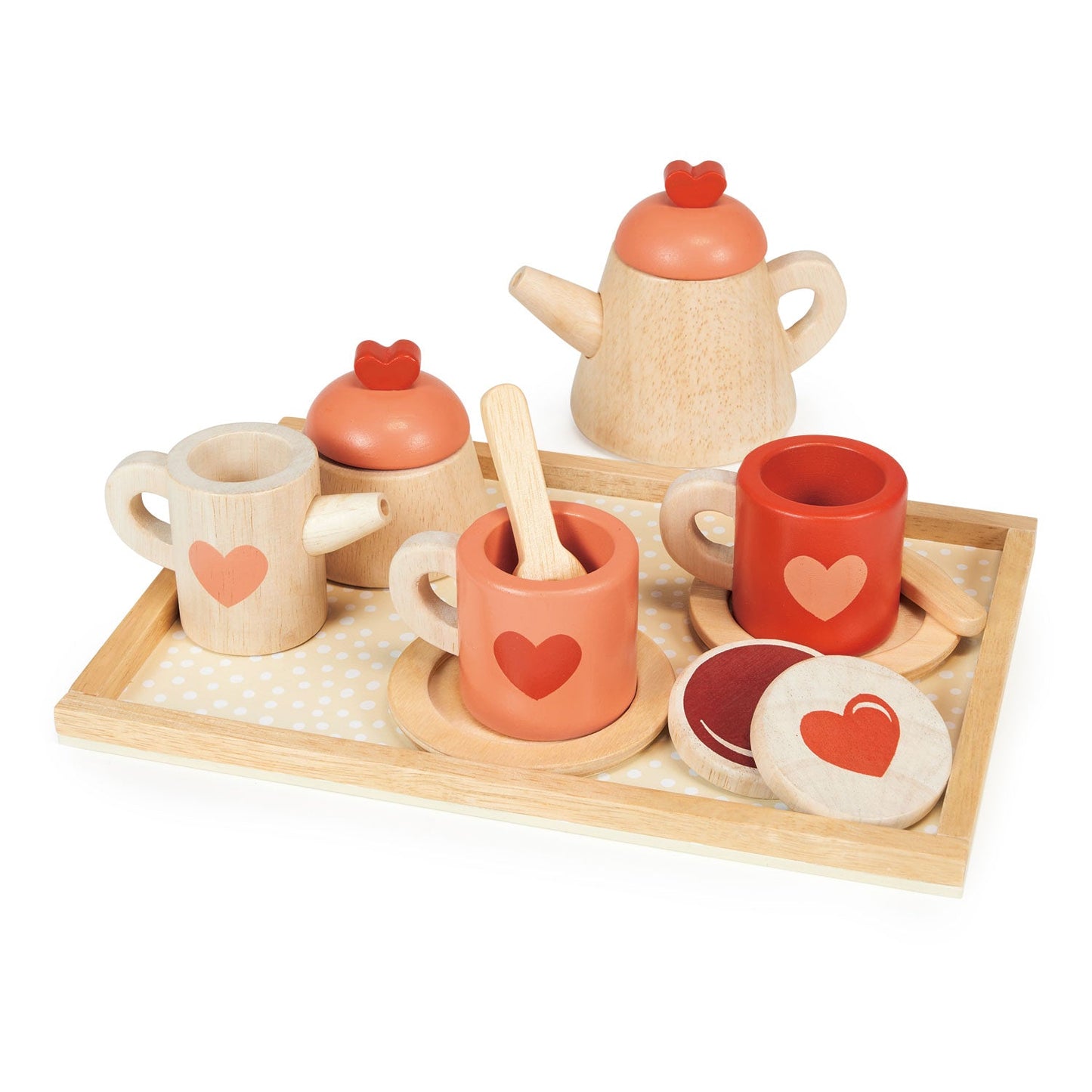Wooden Tea Tray Set - Pretend Play