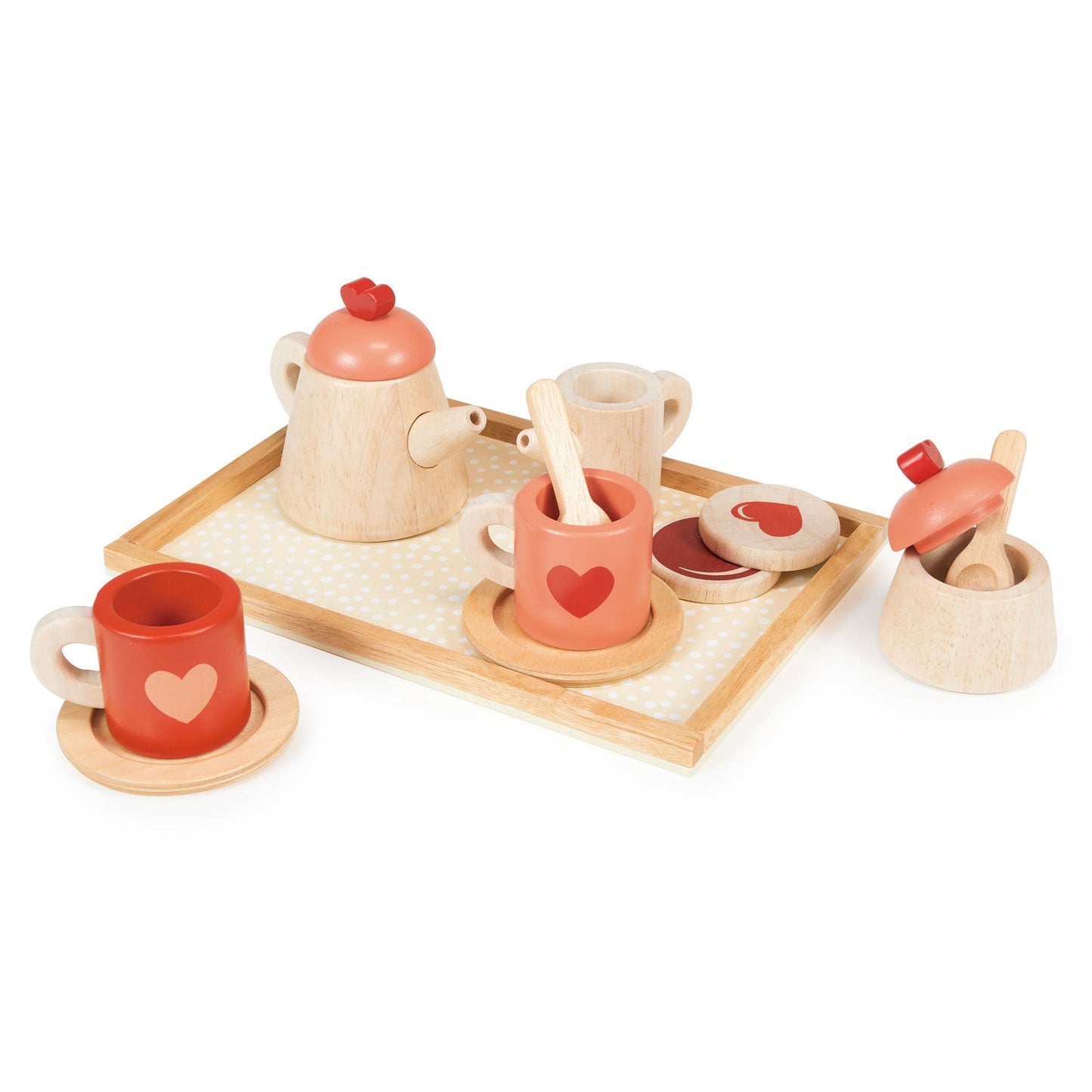 Wooden Tea Tray Set - Pretend Play