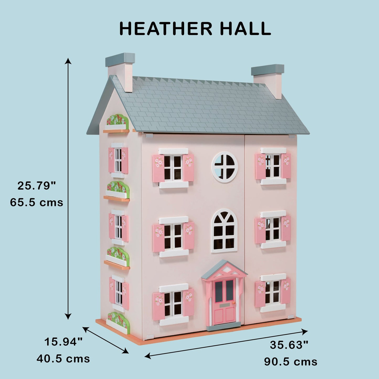 Large Pink Dolls House - Heather Hall