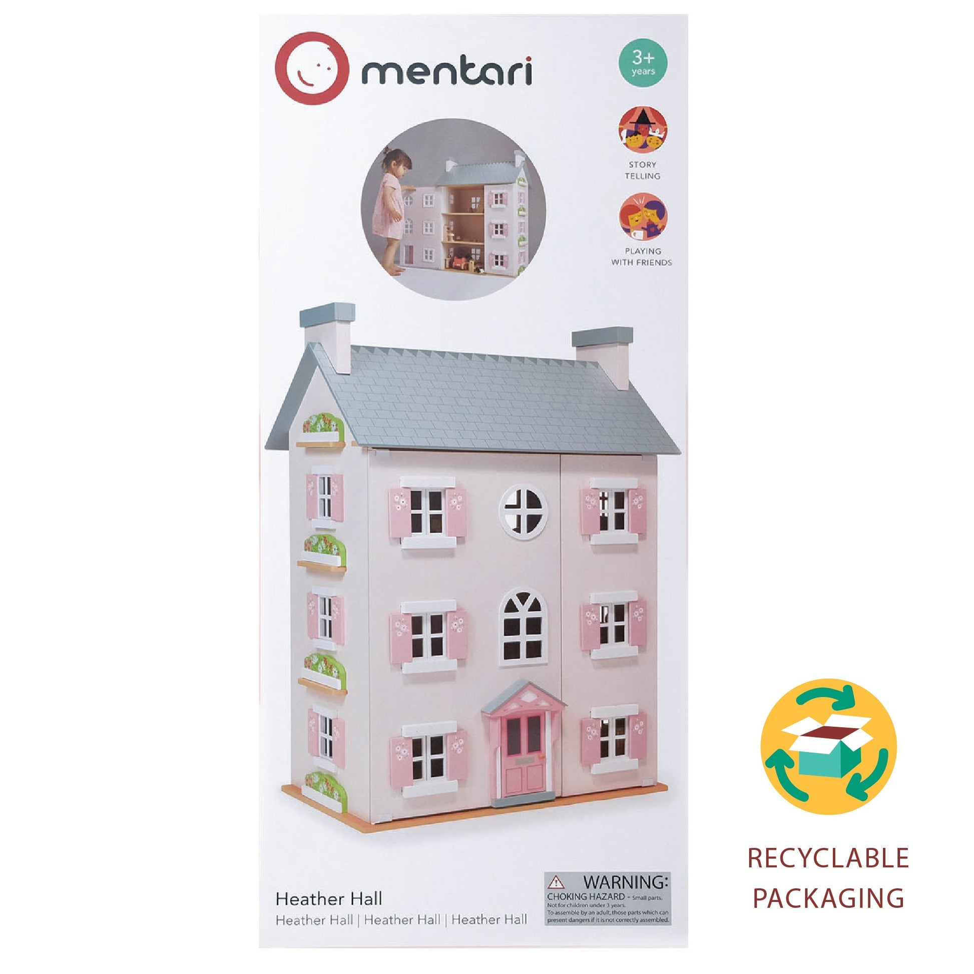 Large Pink Dolls House - Heather Hall