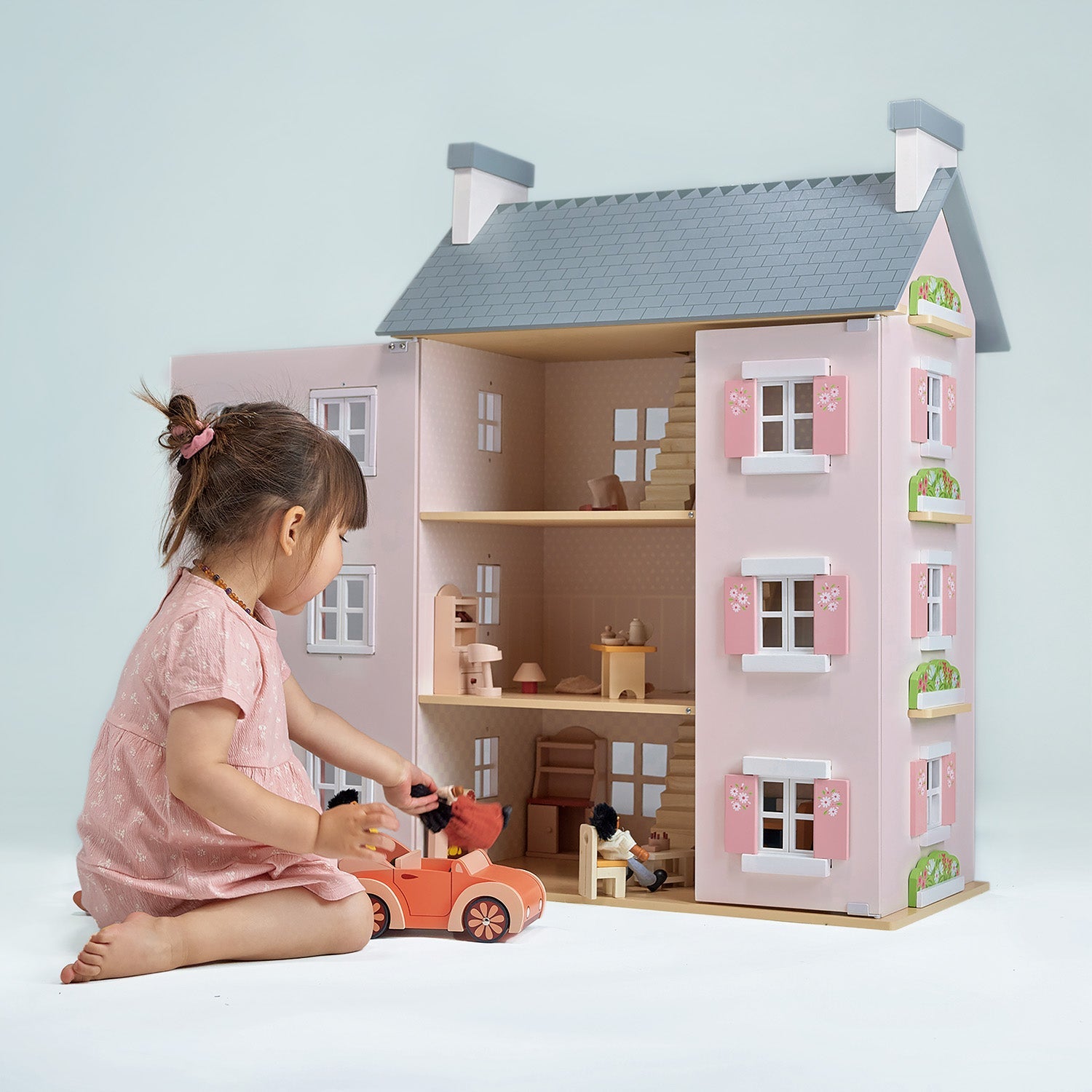 Large Pink Dolls House - Heather Hall