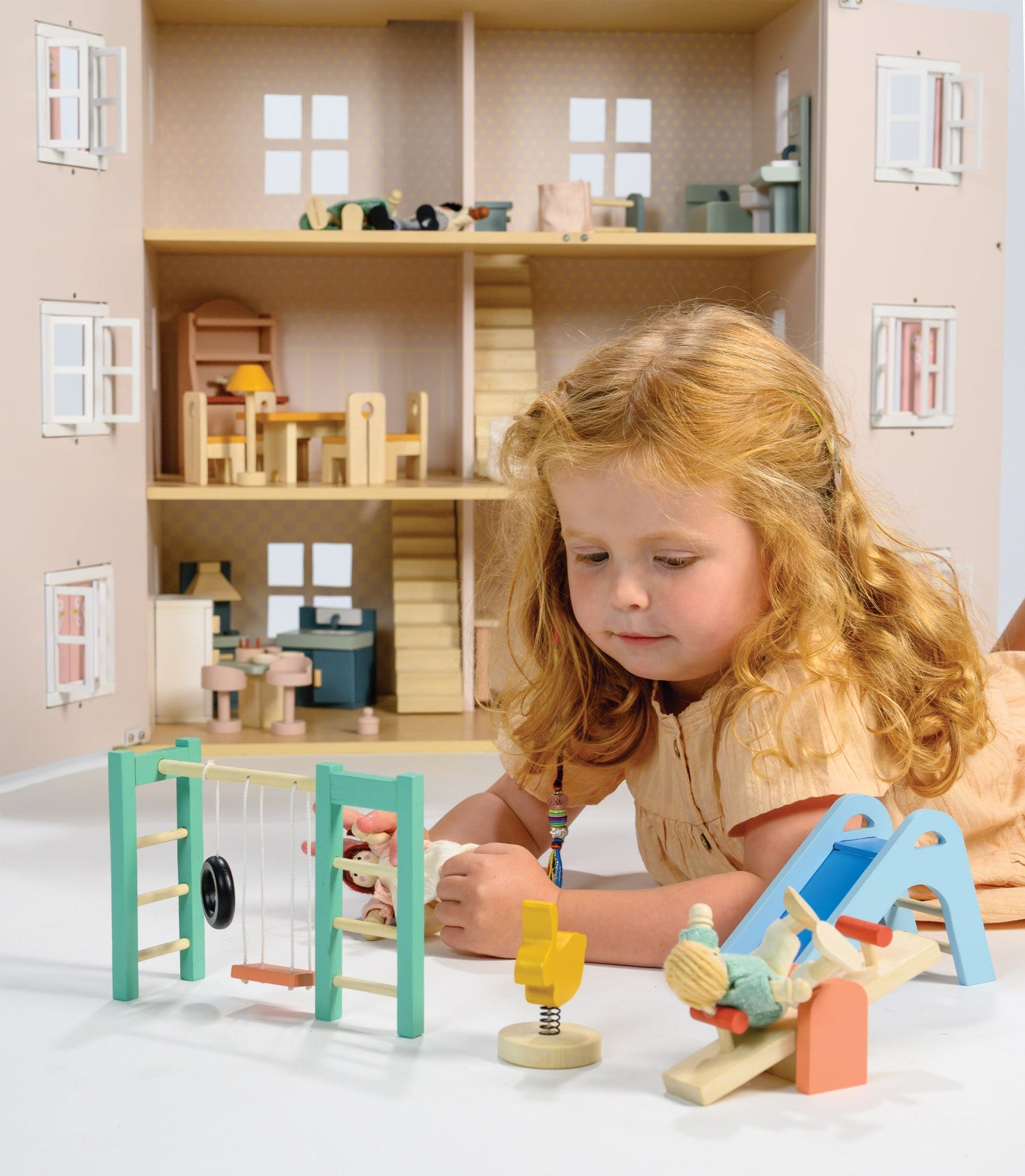 Dolls House Wooden Playground Set