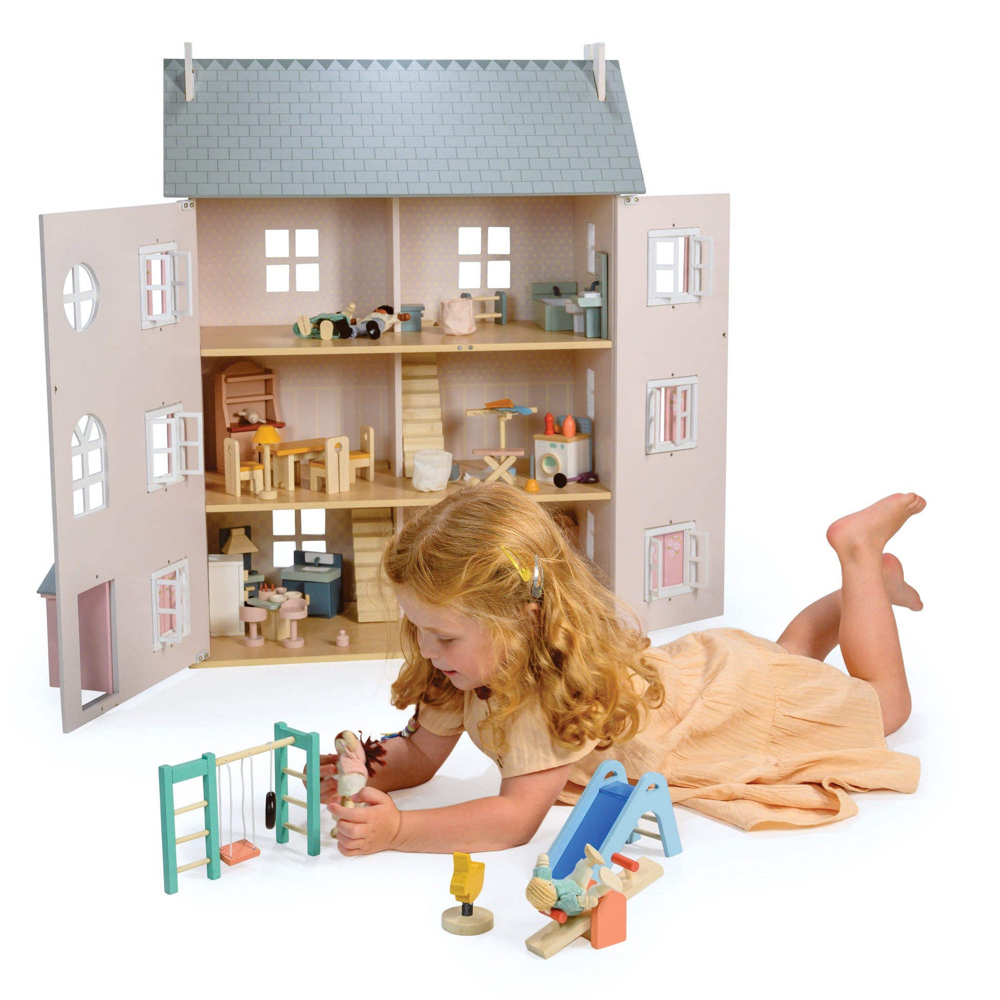 Dolls House Wooden Playground Set