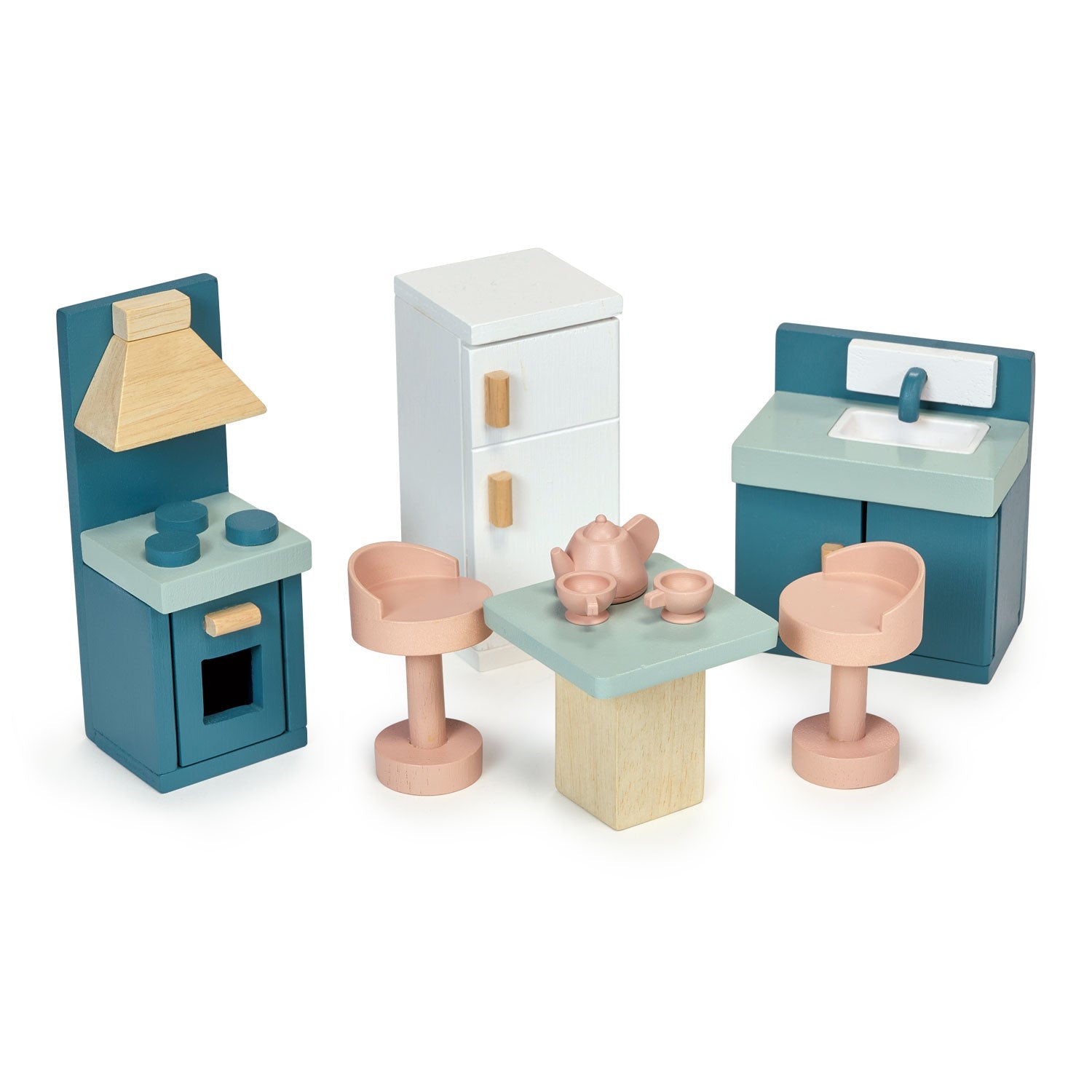 Dolls House Wooden Kitchen Furniture Set