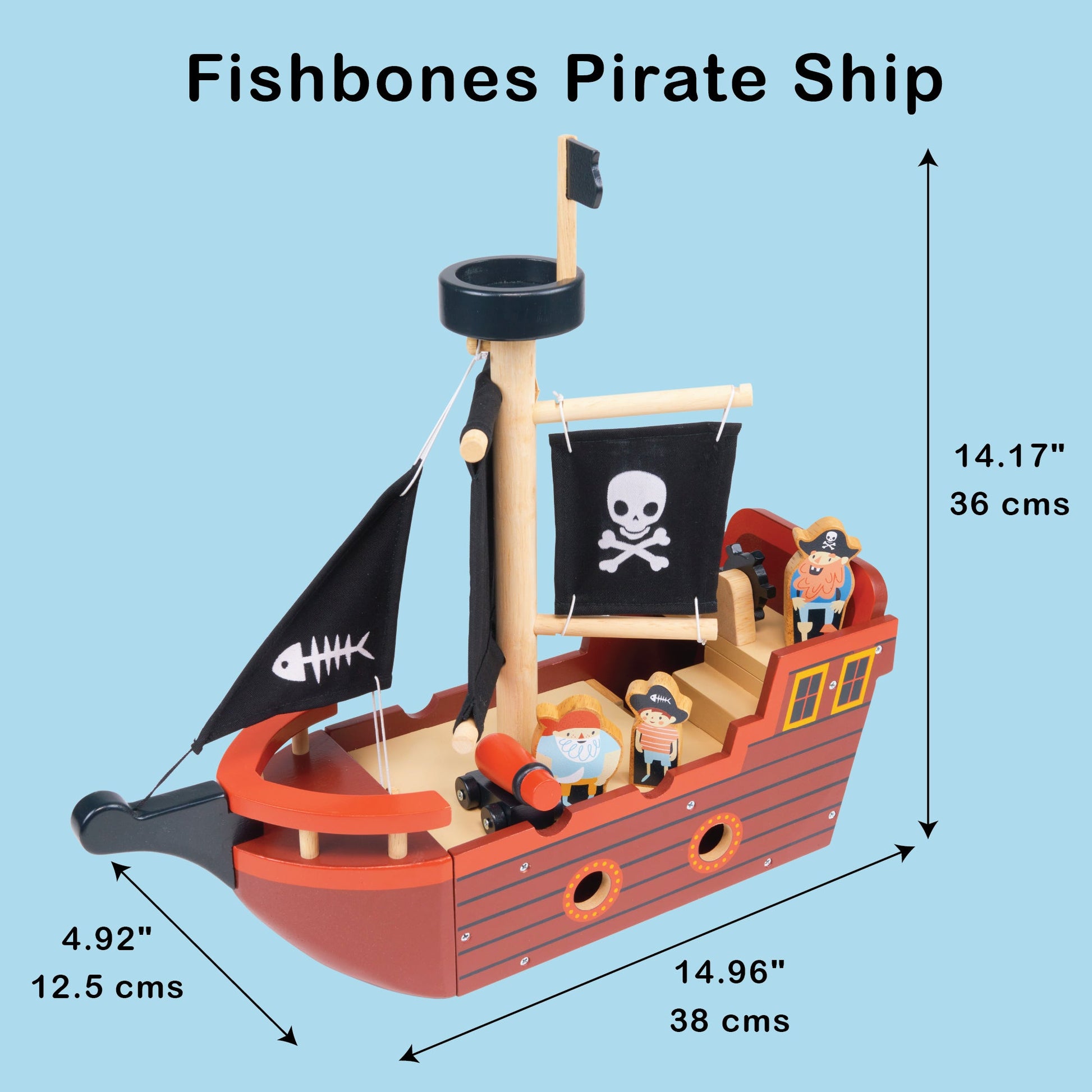 Mentari Fishbones Pirate Ship