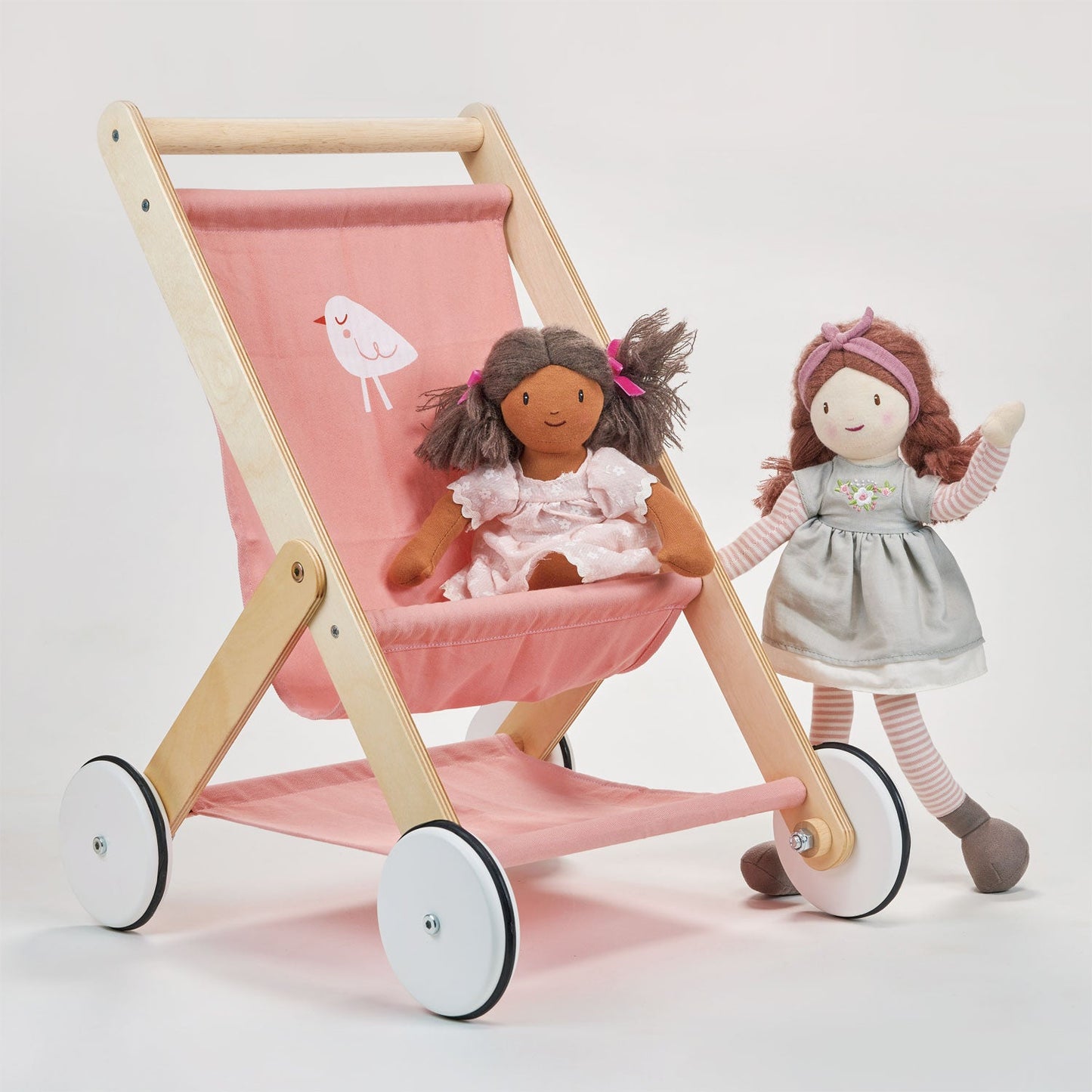 Baby Doll Stroller Wooden Toy – Mentari