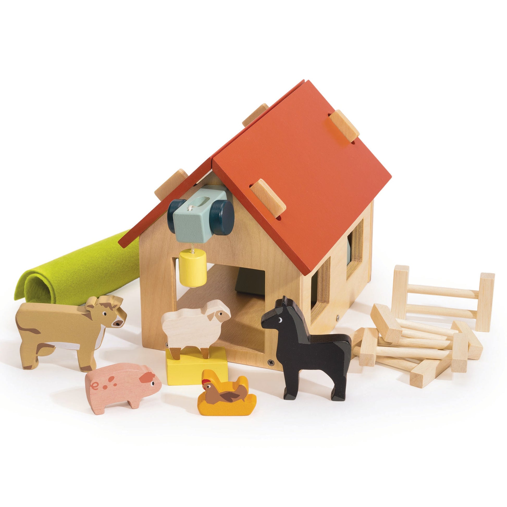 My First Country Farm Wooden Play Set | Wooden Farm Toy for Toddlers