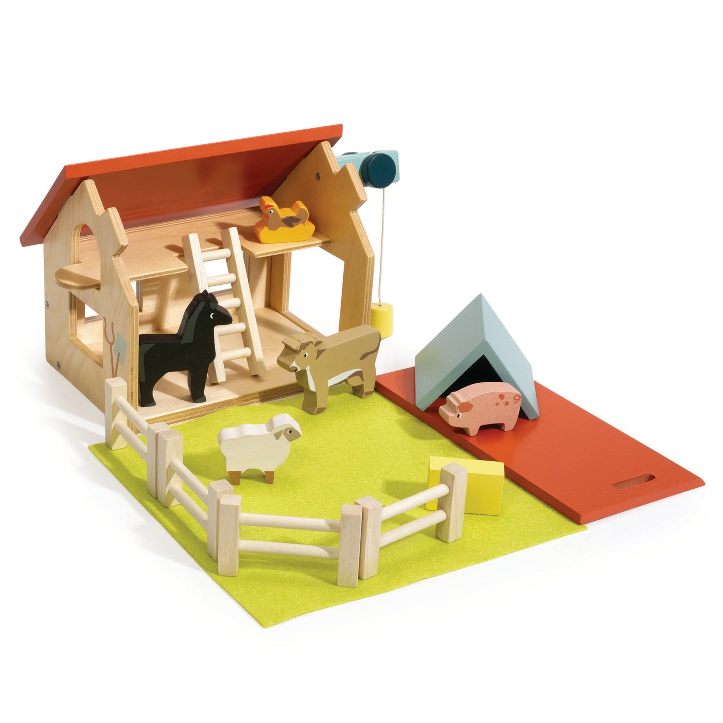 My First Country Farm Wooden Play Set | Wooden Farm Toy for Toddlers