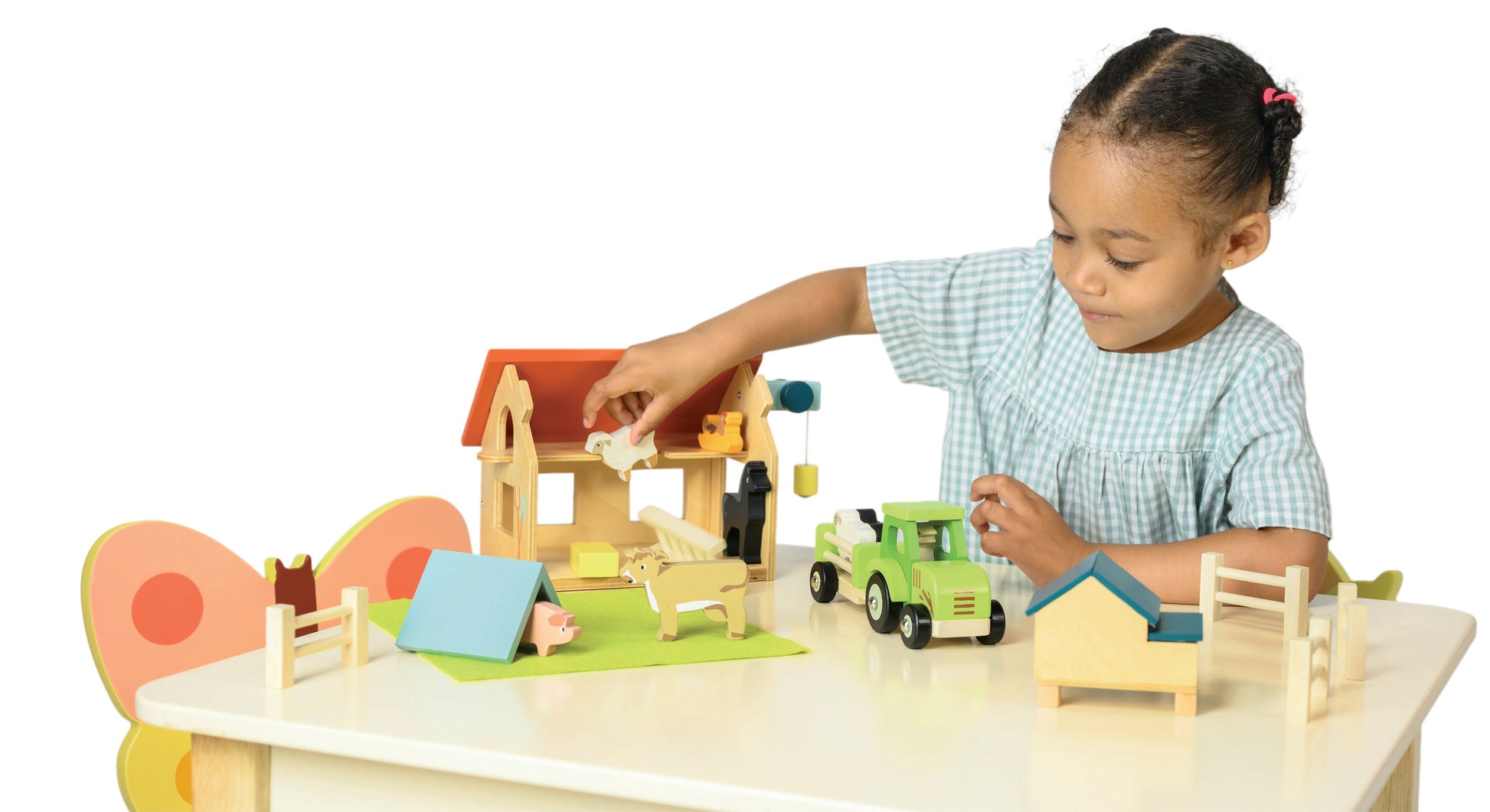 My First Country Farm Wooden Play Set | Wooden Farm Toy for Toddlers