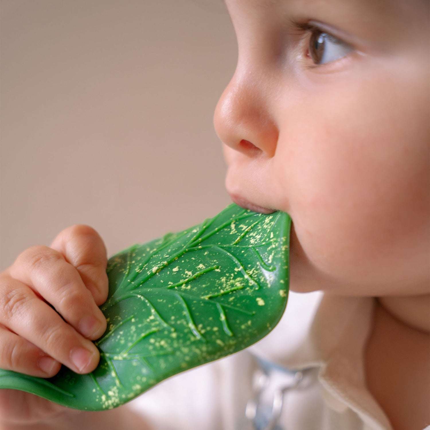 Natural Rubber Leaf Baby Teether – Oli & Carol Chlorophyll | Mucky Wolf