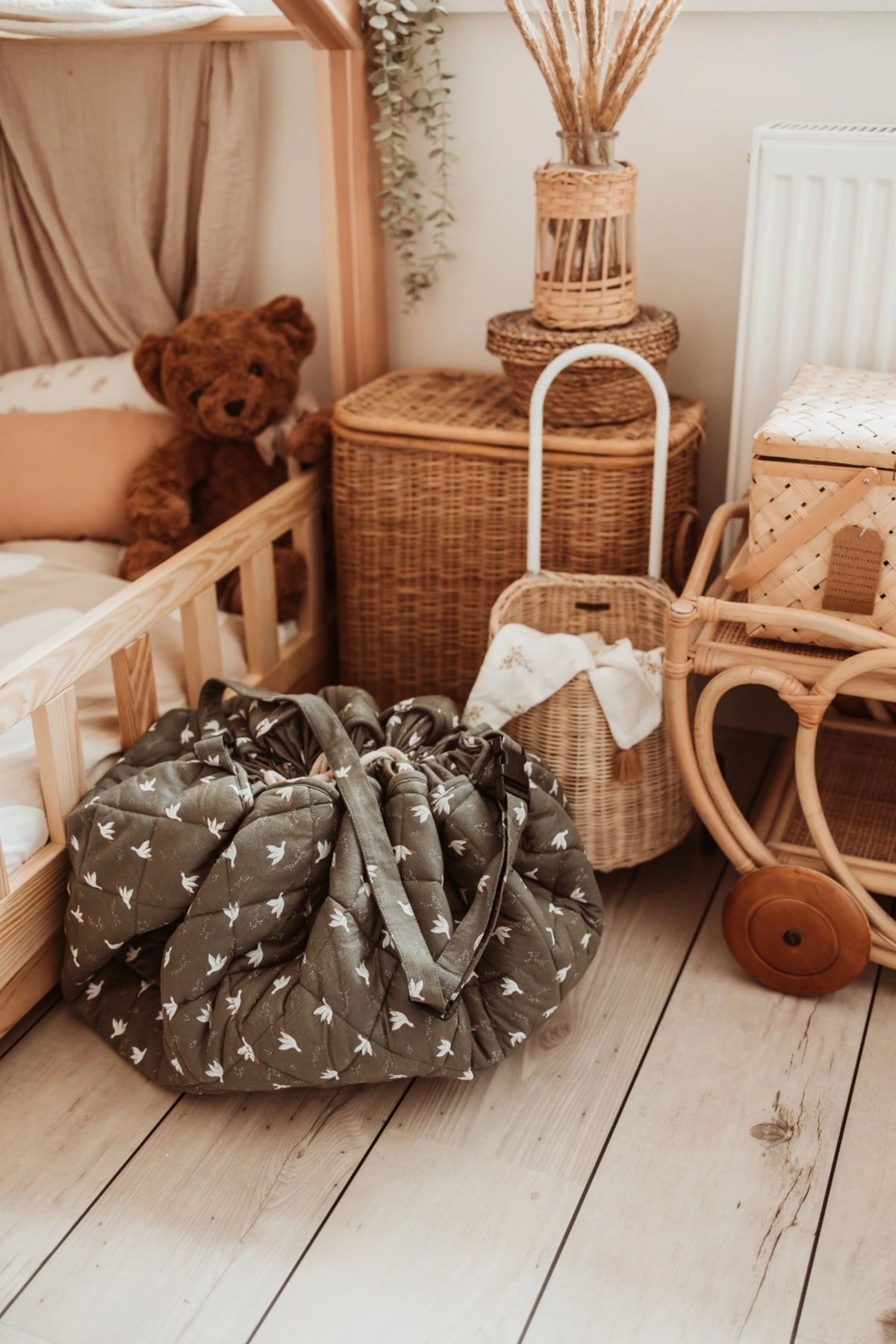  Birds Organic Baby Playmat & Storage Bag - Play & Go Noomad