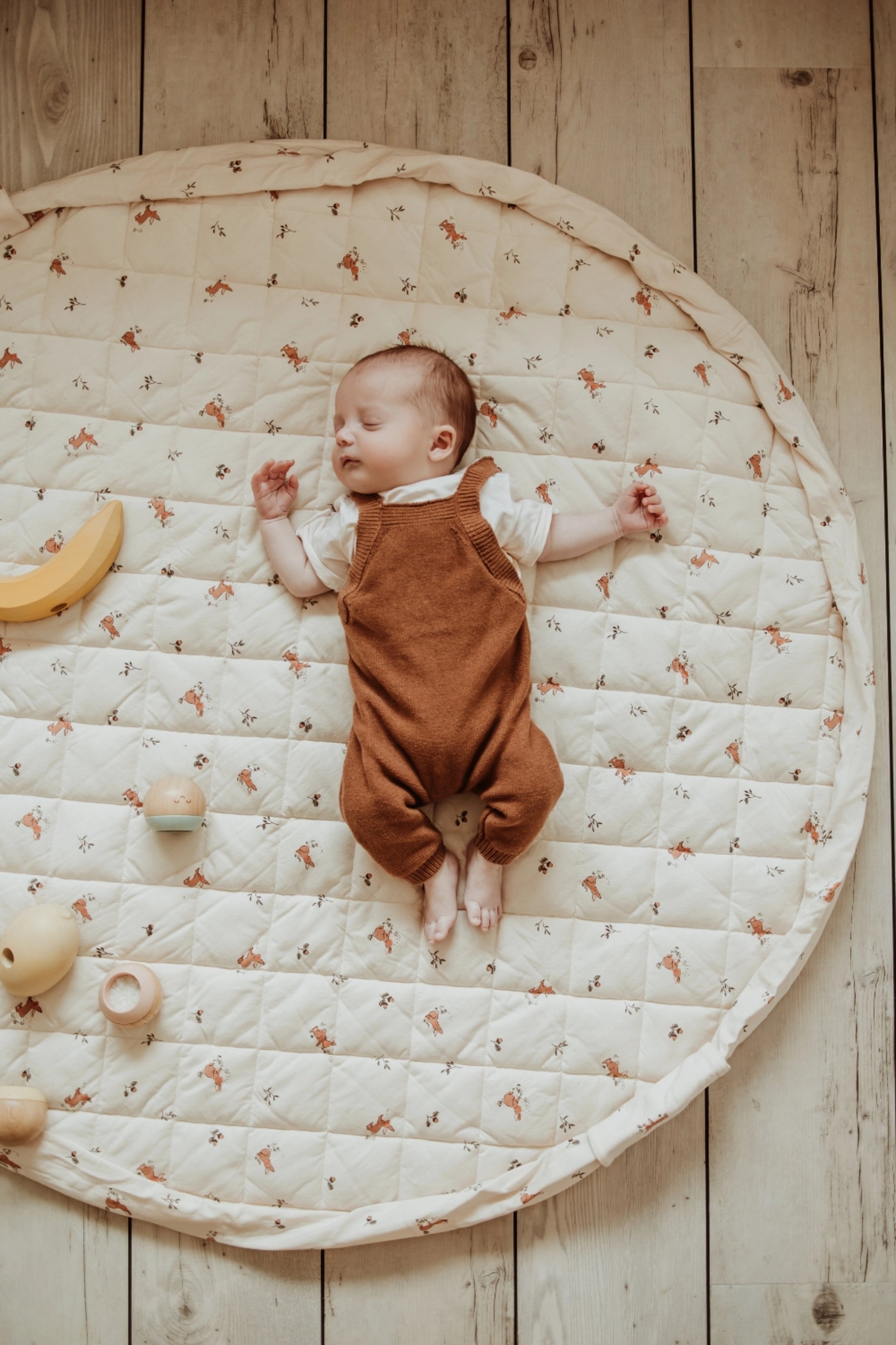 Organic Baby Playmat 3-in-1 Rabbit Print | Noomad - Play & Go