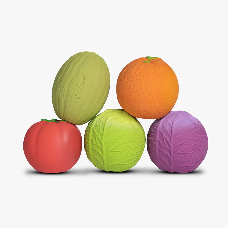 Natural Rubber Baby Sensory Ball | Cabbage Teether Toy – Mucky Wolf
