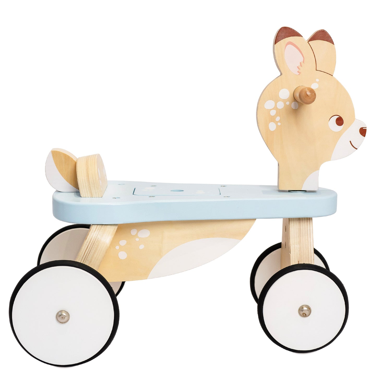 Wooden Ride-On Deer | Woodland Push Along Toy | Le Toy Van | Mucky Wolf