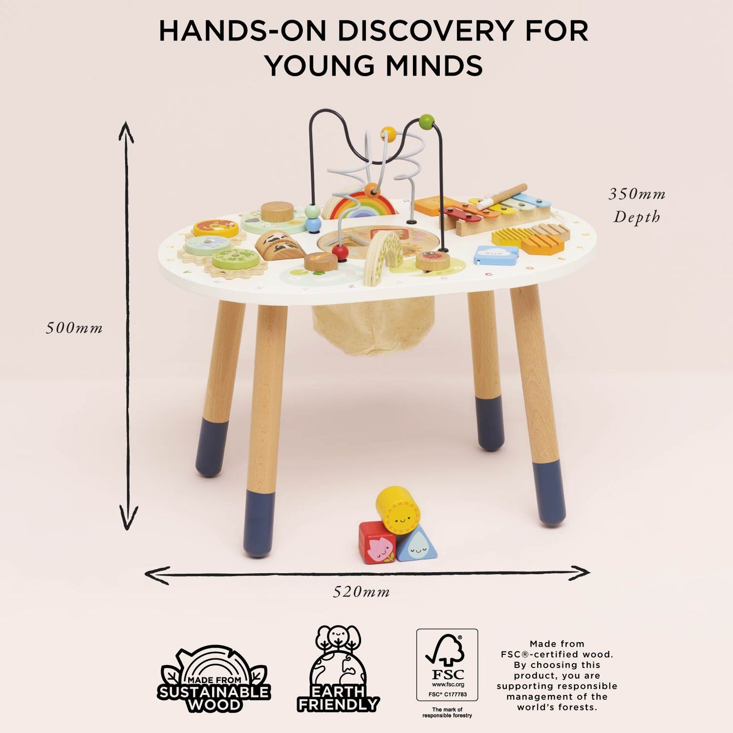 Wooden Sensory Activity Table | Multi-Sensory Play Table | Le Toy Van | Mucky Wolf