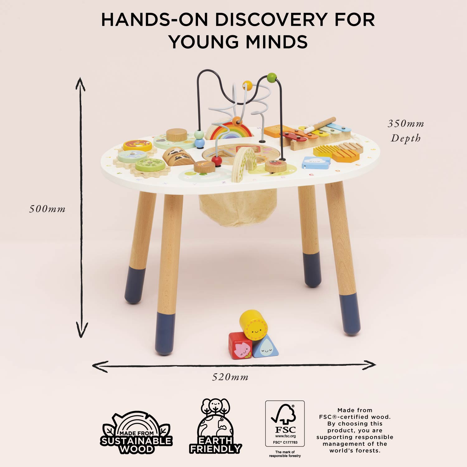 Wooden Sensory Activity Table | Multi-Sensory Play Table | Le Toy Van | Mucky Wolf