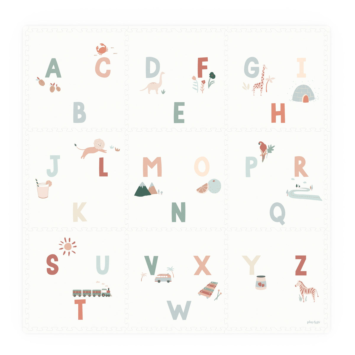 Tiloo Alphabet Playmat | Educational Foam Mat | Mucky Wolf