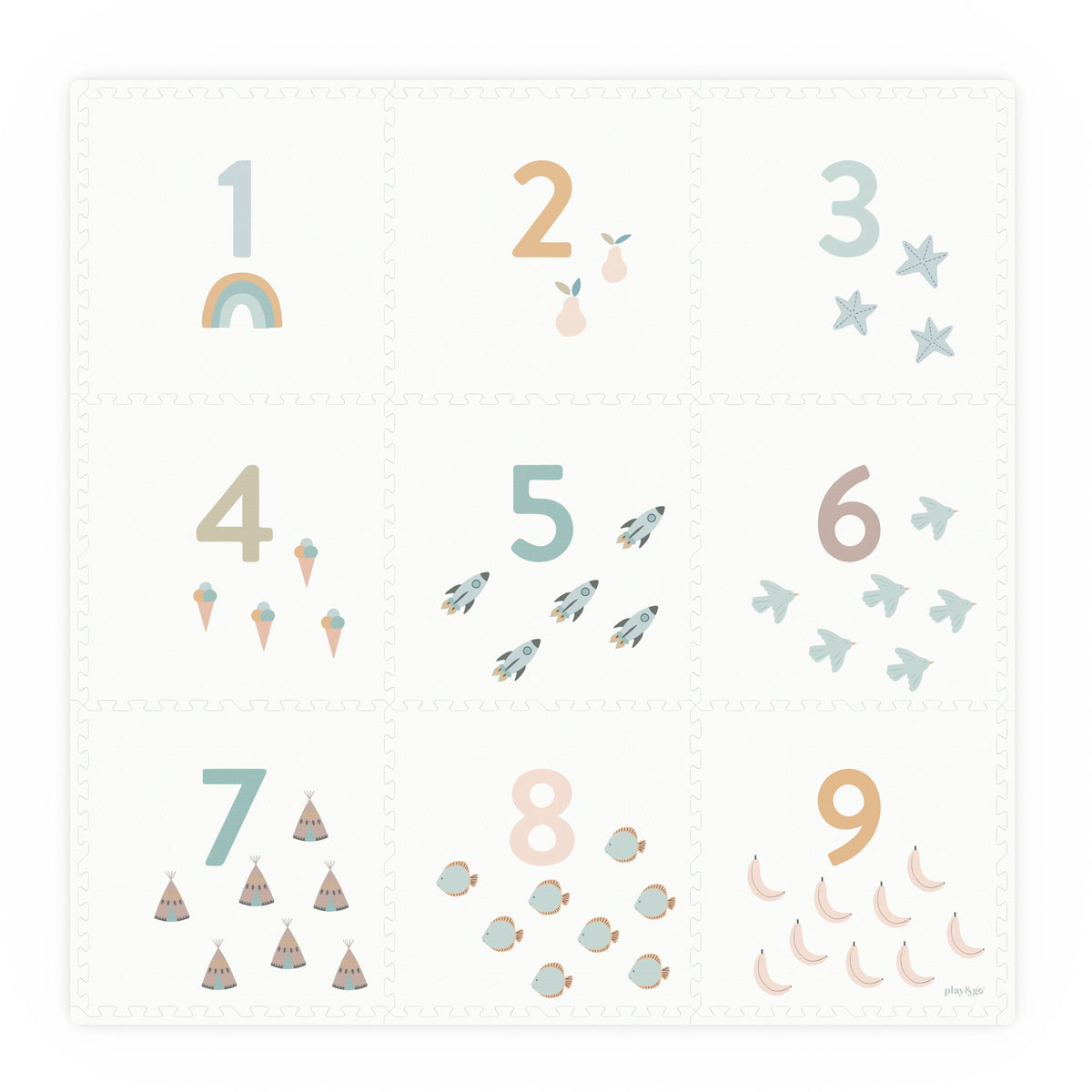 Tiloo Number Puzzle Playmat | Numbers | Mucky Wolf