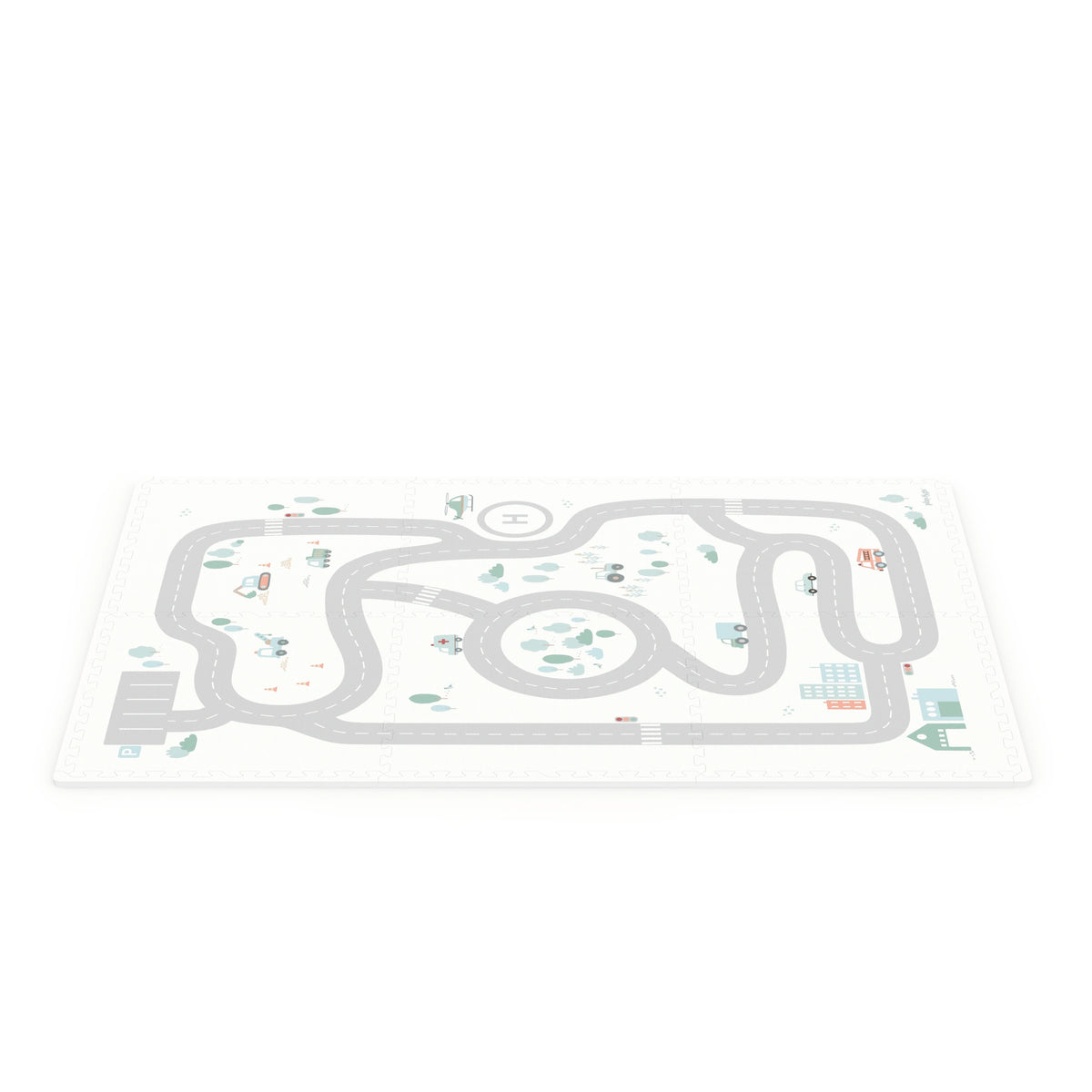 Tiloo Roadmap Puzzle Piece Foam Playmat