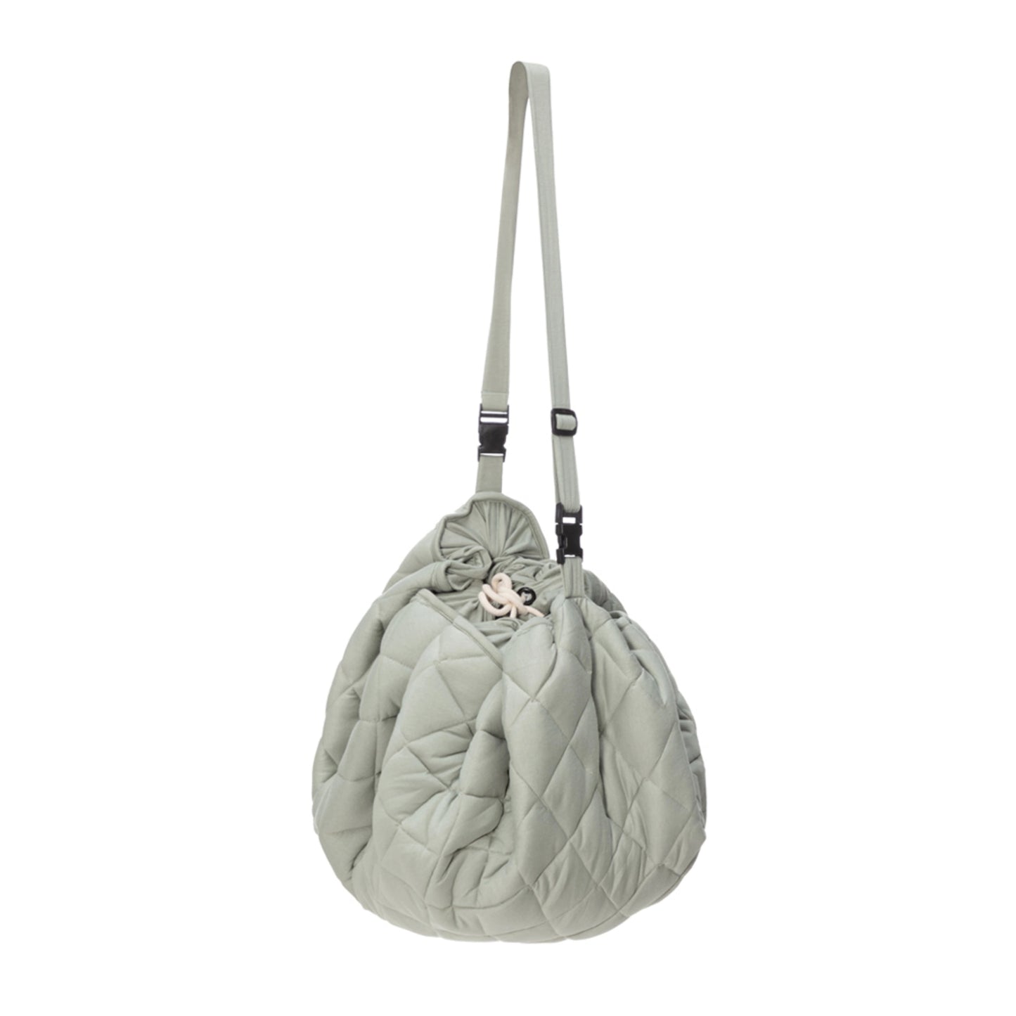 Meadown Green Soft Circle Organic Baby Playmat & Storage Bag - Noomad by Play & Go