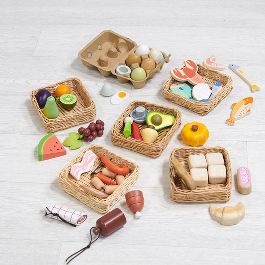 Tender Leaf Toys Food Basket Bundle Set