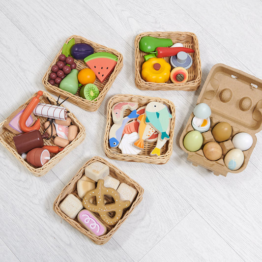 Tender Leaf Toys Food Basket Bundle Set