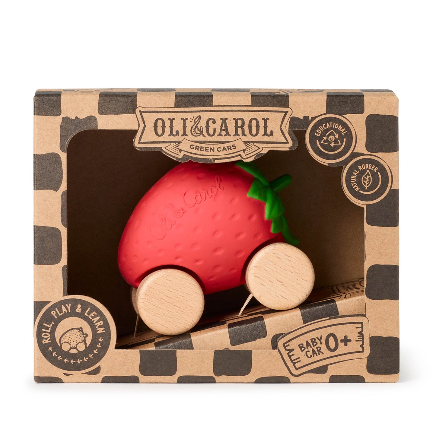 Oli & Carol Sweetie the Strawberry Car Baby Toy