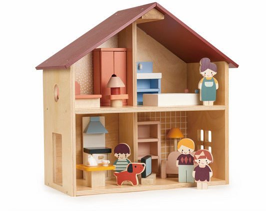 Mentari Poppets Dolls House Beautiful Wooden Dolls House Scandi Style