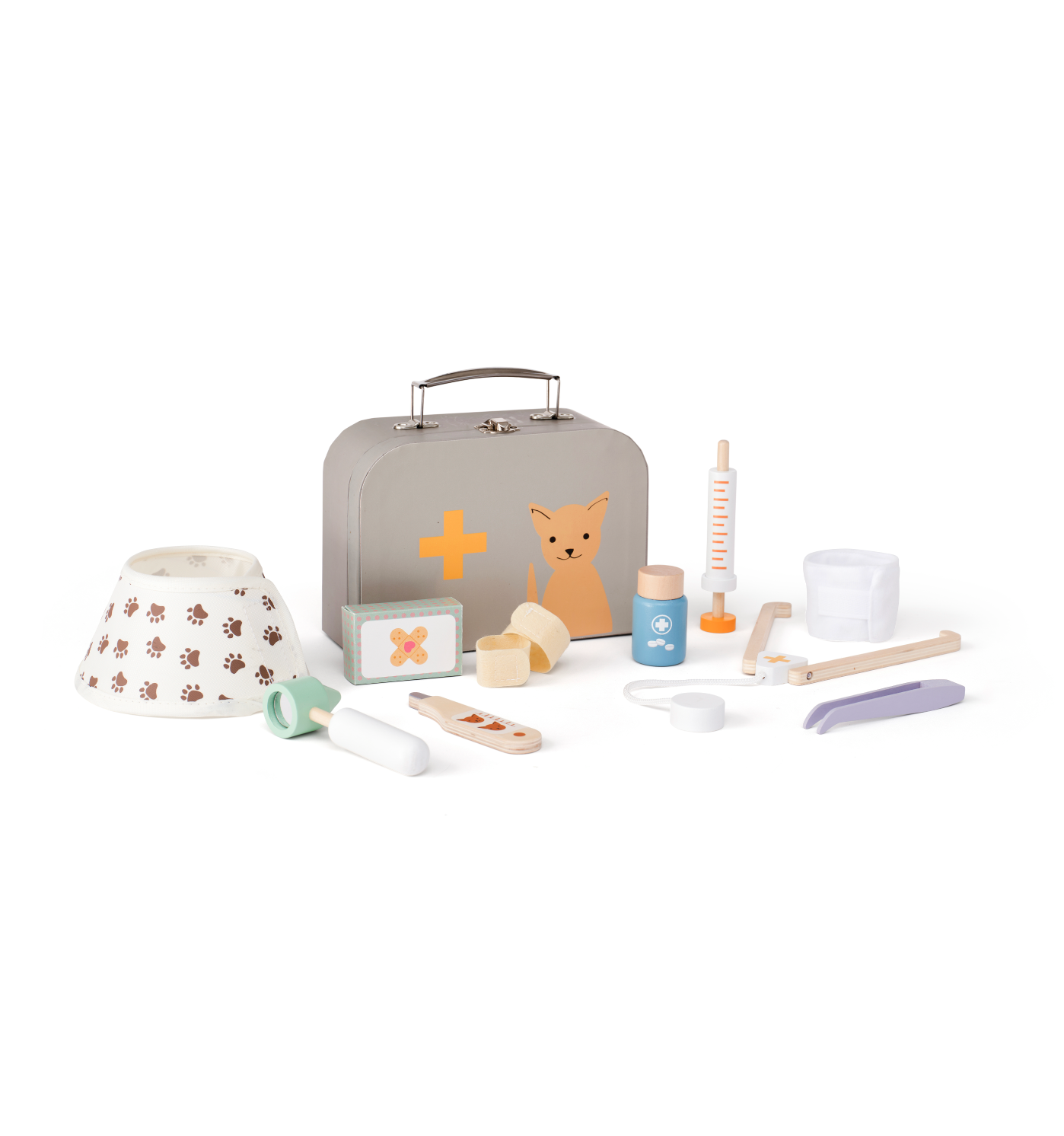 Kids' Veterinary Play Set - Pretend Vet Kit for Plush Toys and Stuffed Animals