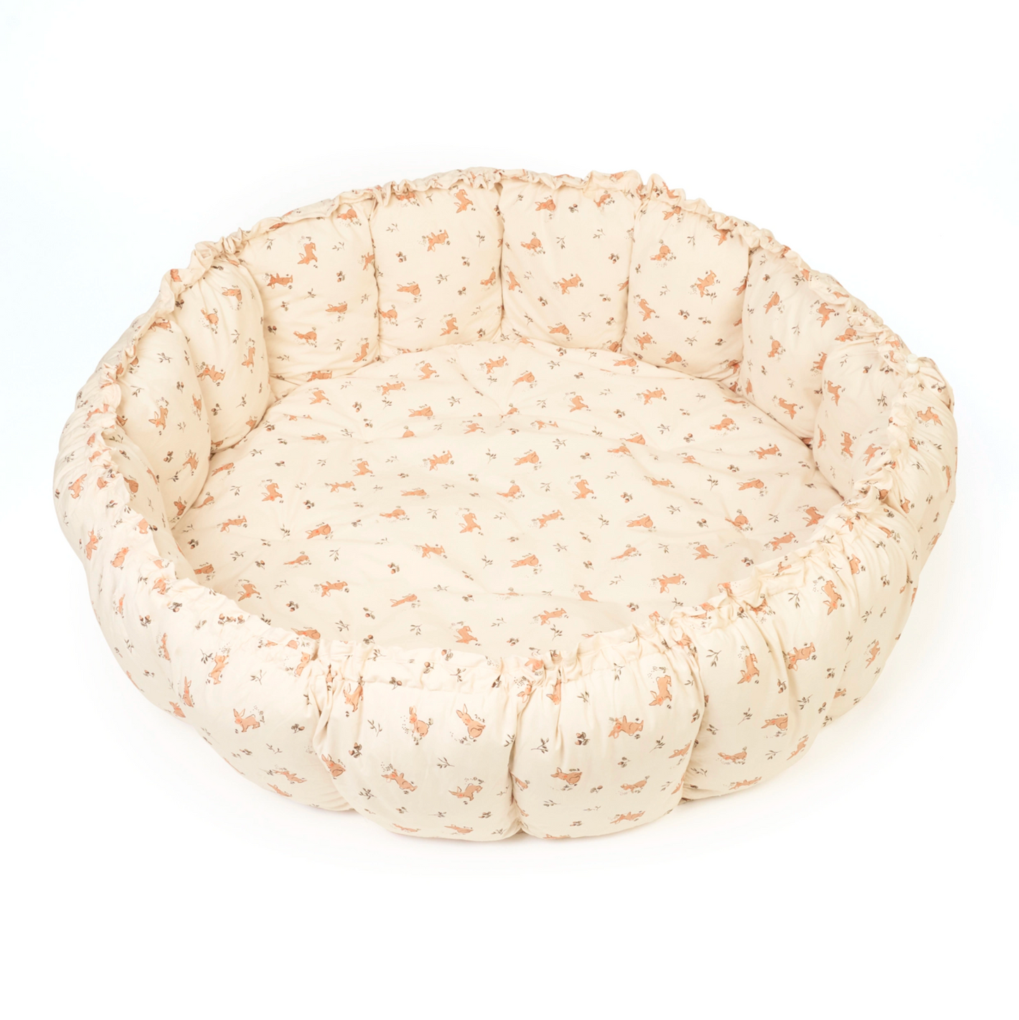 Soft Circle Organic Baby Playmat - Coco - Rabbit Pattern