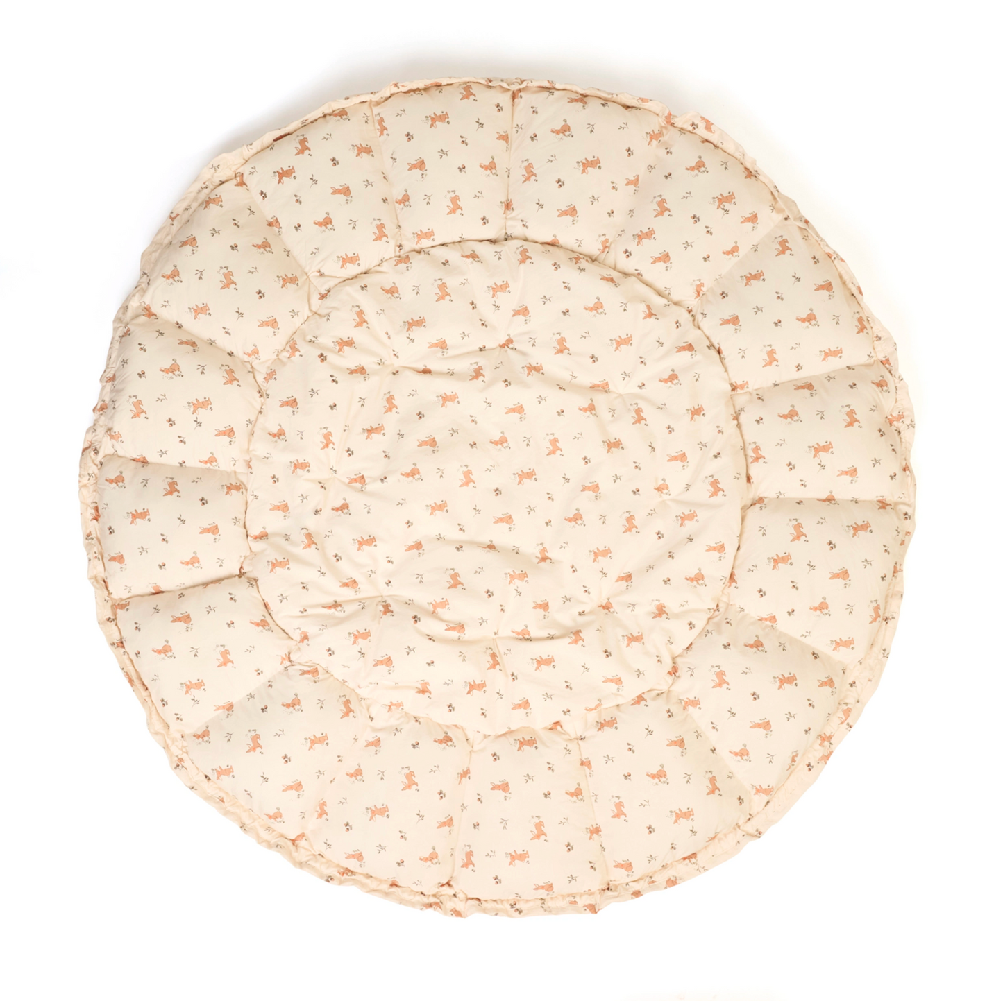 Soft Circle Organic Baby Playmat - Coco - Rabbit Pattern