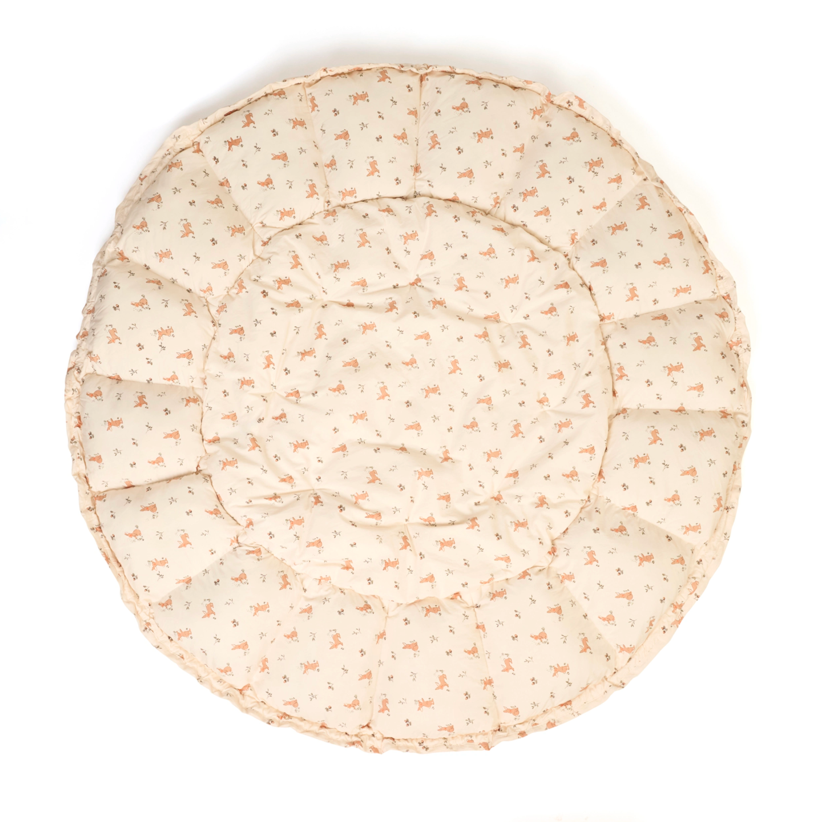 Soft Circle Organic Baby Playmat - Coco - Rabbit Pattern