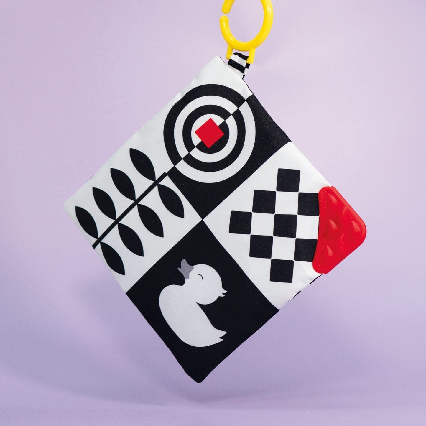 Sensory Crinkle Square Newborn Sensory Crinkle Toy with Teether | Mucky Wolf