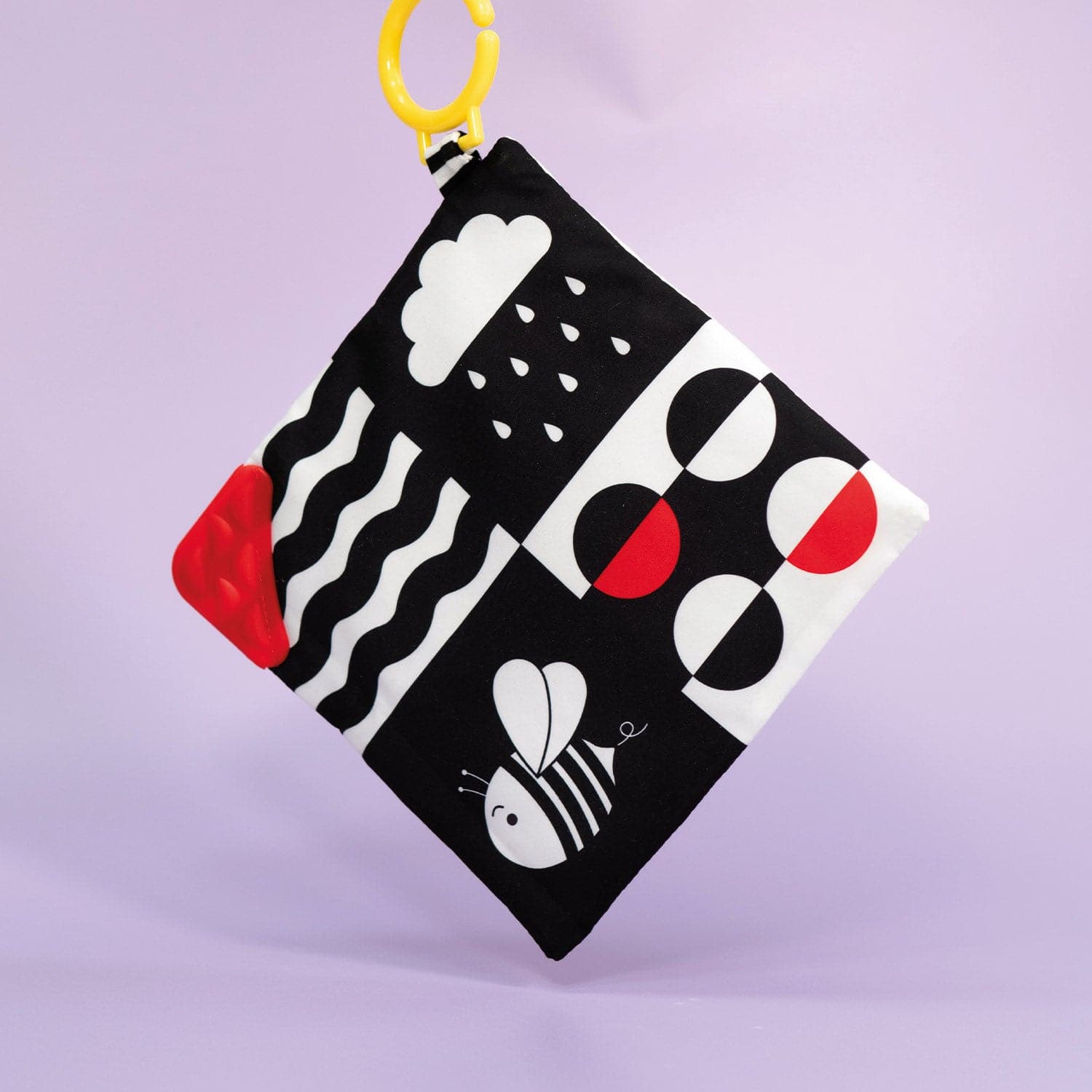 Sensory Crinkle Square Newborn Sensory Crinkle Toy with Teether | Mucky Wolf