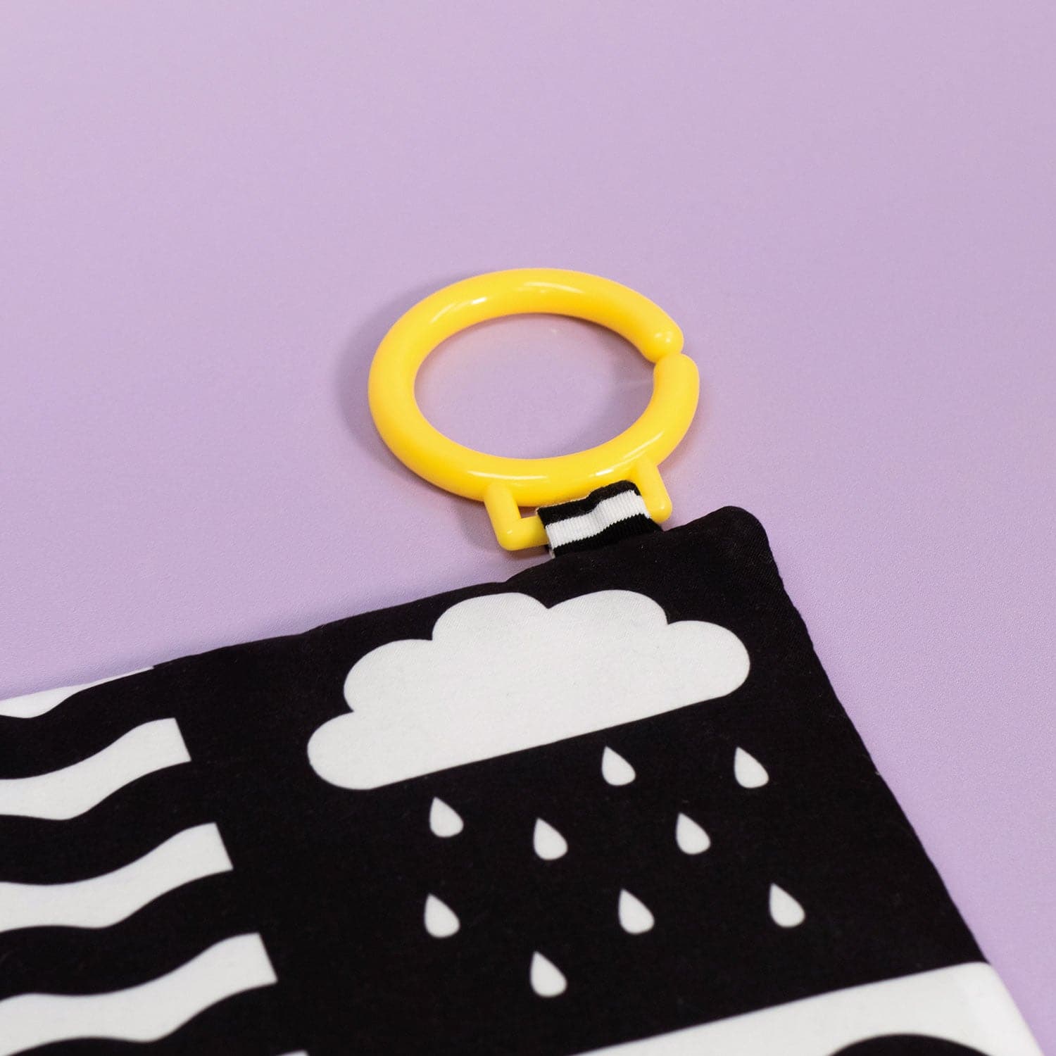 Sensory Crinkle Square Newborn Sensory Crinkle Toy with Teether | Mucky Wolf