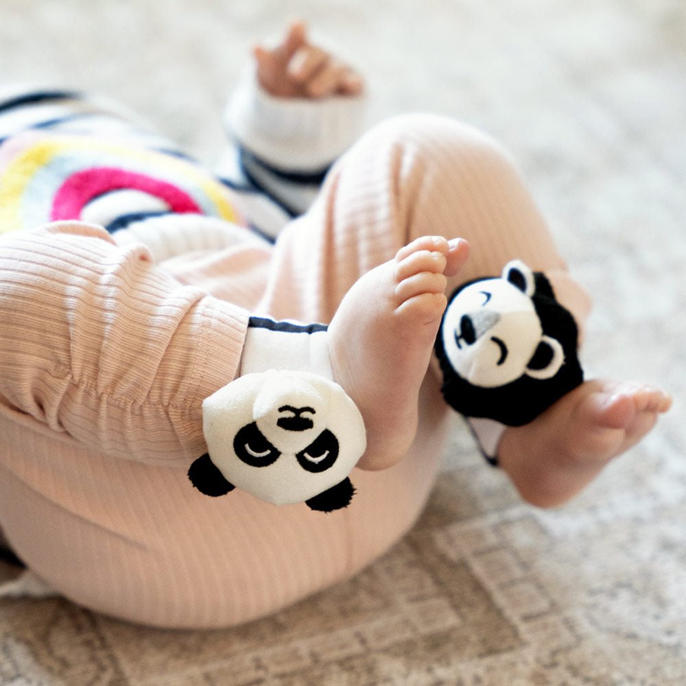 Sensory Ankle & Wrist Rattles for Babies | Priya & Peanut | UK Toy Shop Mucky Wolf