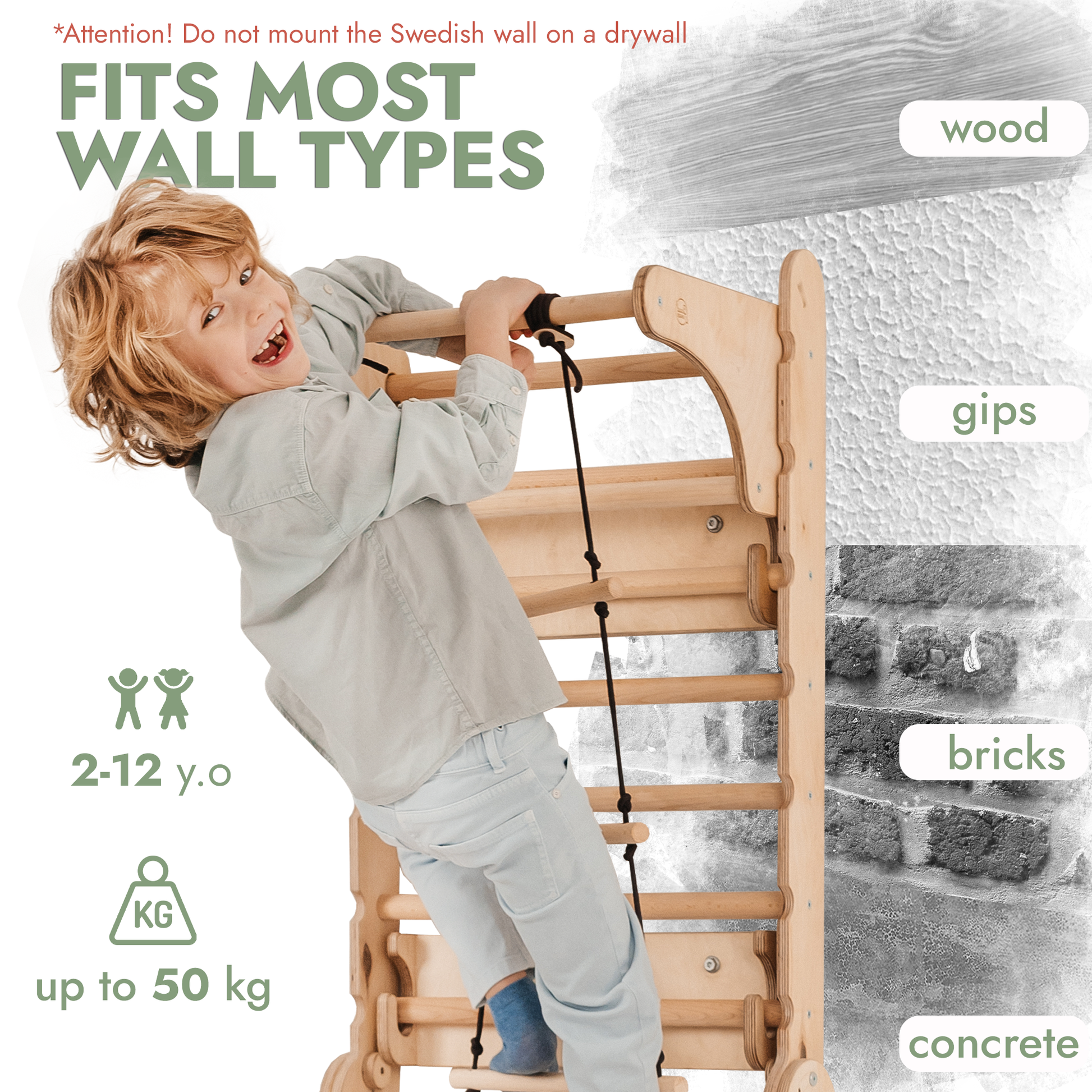 5in1 Swedish Ladder, Slide, Swing & Art Easel