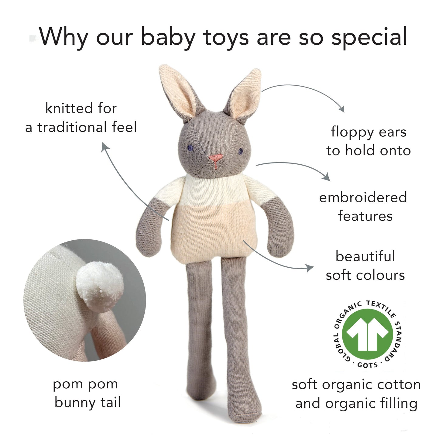 Baby Bunny Doll - Perfect For Newborns 