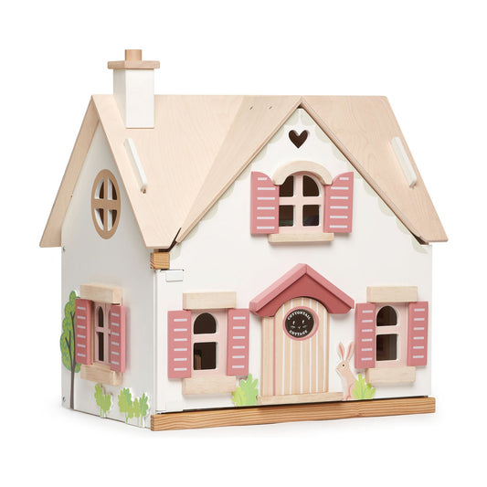 Tender Leaf Cottontail Cottage Dolls House | Wooden Dolls House | Ages 3+ UK