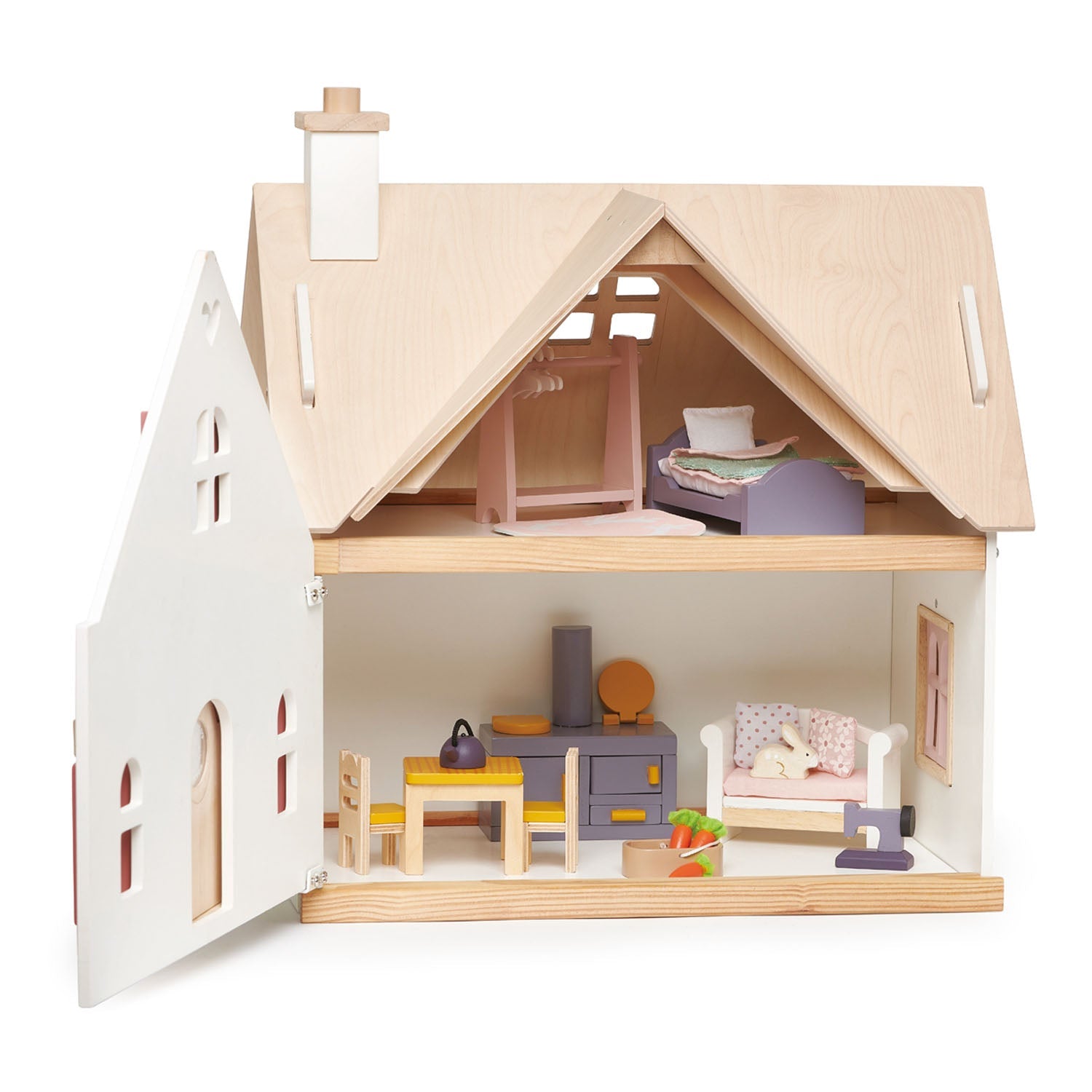 Tender Leaf Cottontail Cottage Dolls House | Wooden Dolls House | Ages 3+ UK
