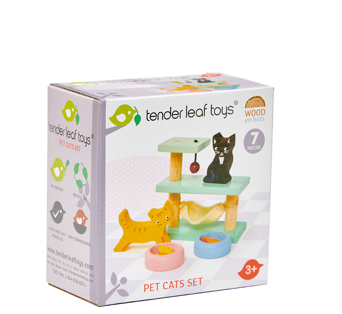 Dolls House Pet Cats Set