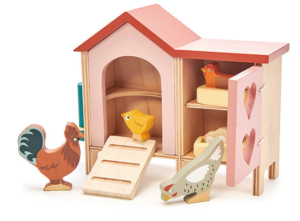 Wooden Play Chicken Coop - Dolls House Accessory