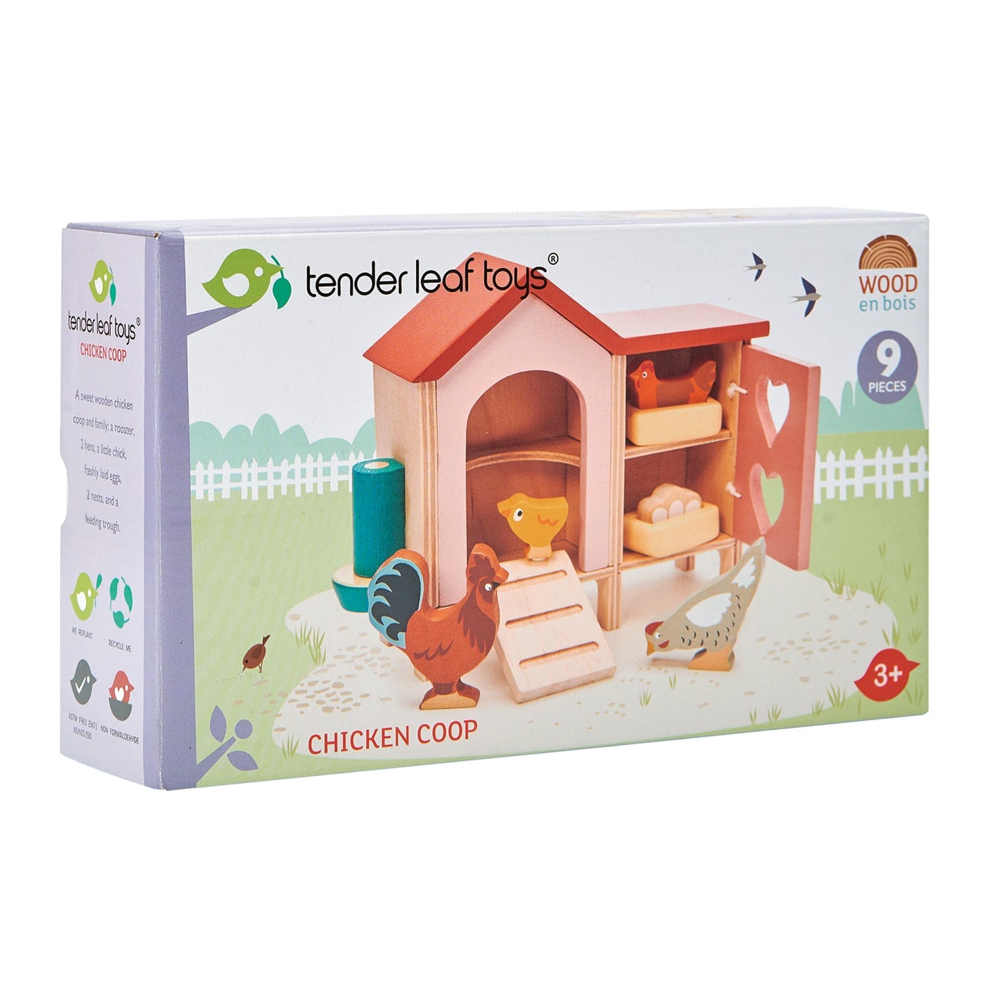 Wooden Play Chicken Coop - Dolls House Accessory